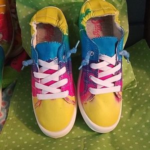 Custom tye dye sneakers